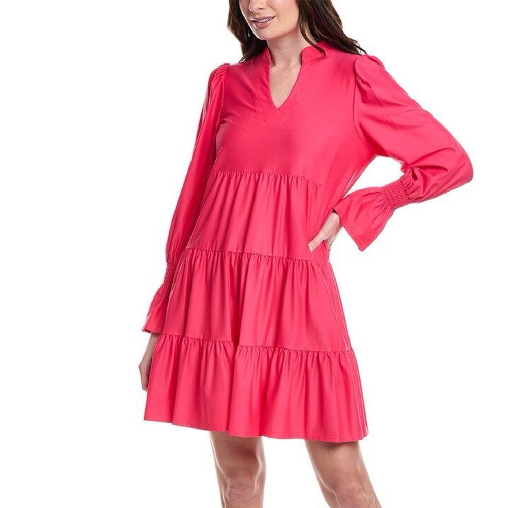 Jude Connally Tammi Dress in Hibiscus Pink